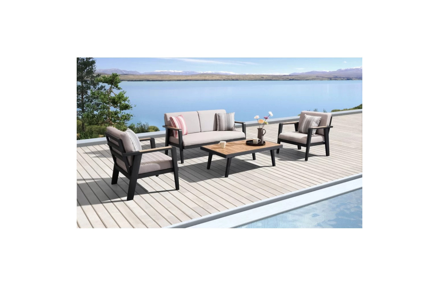 Крісло (з подушками) HIGOLD EMOTI 697722 / ANTHRACITE