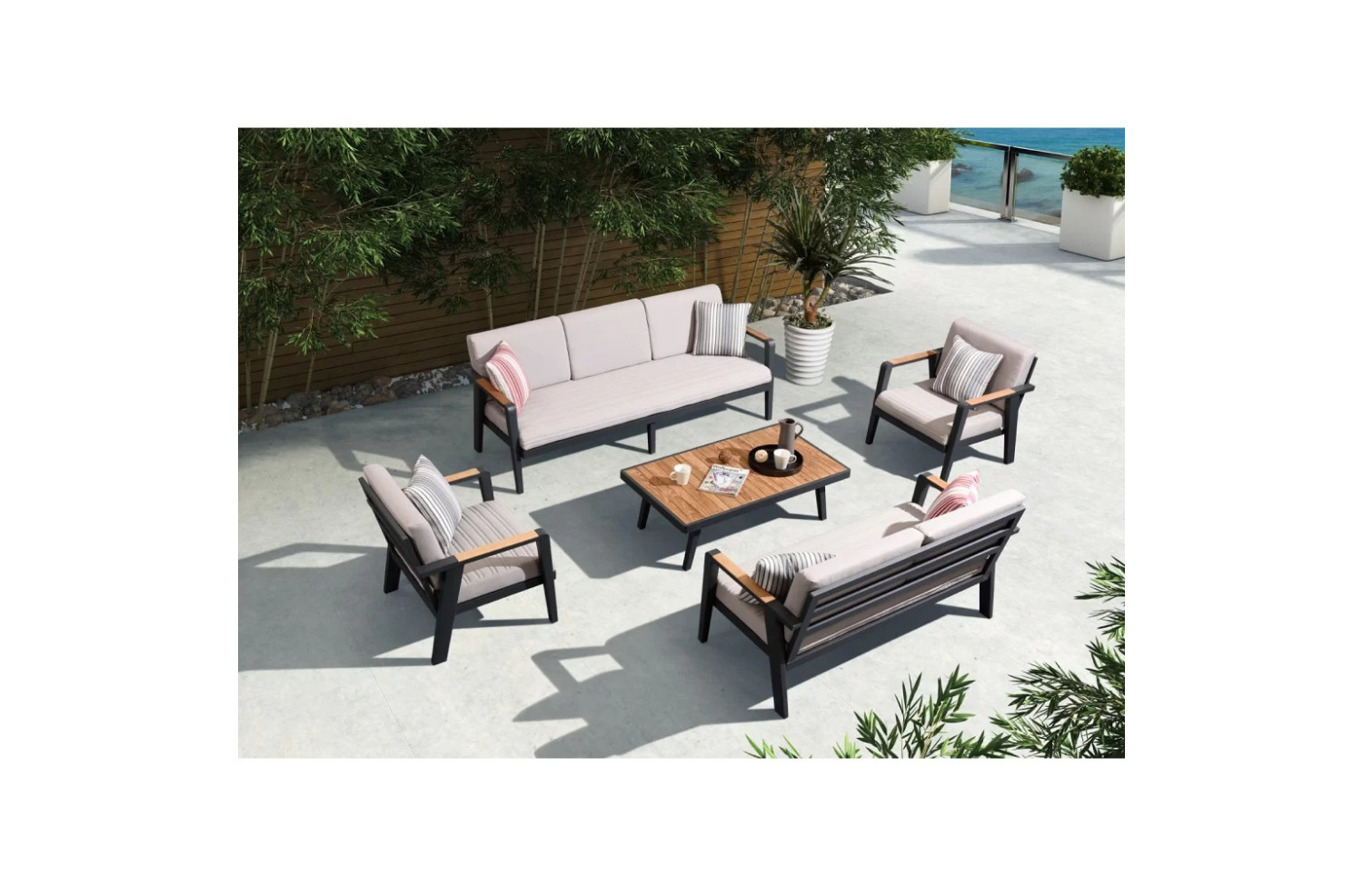 Крісло (з подушками) HIGOLD EMOTI 697722 / ANTHRACITE