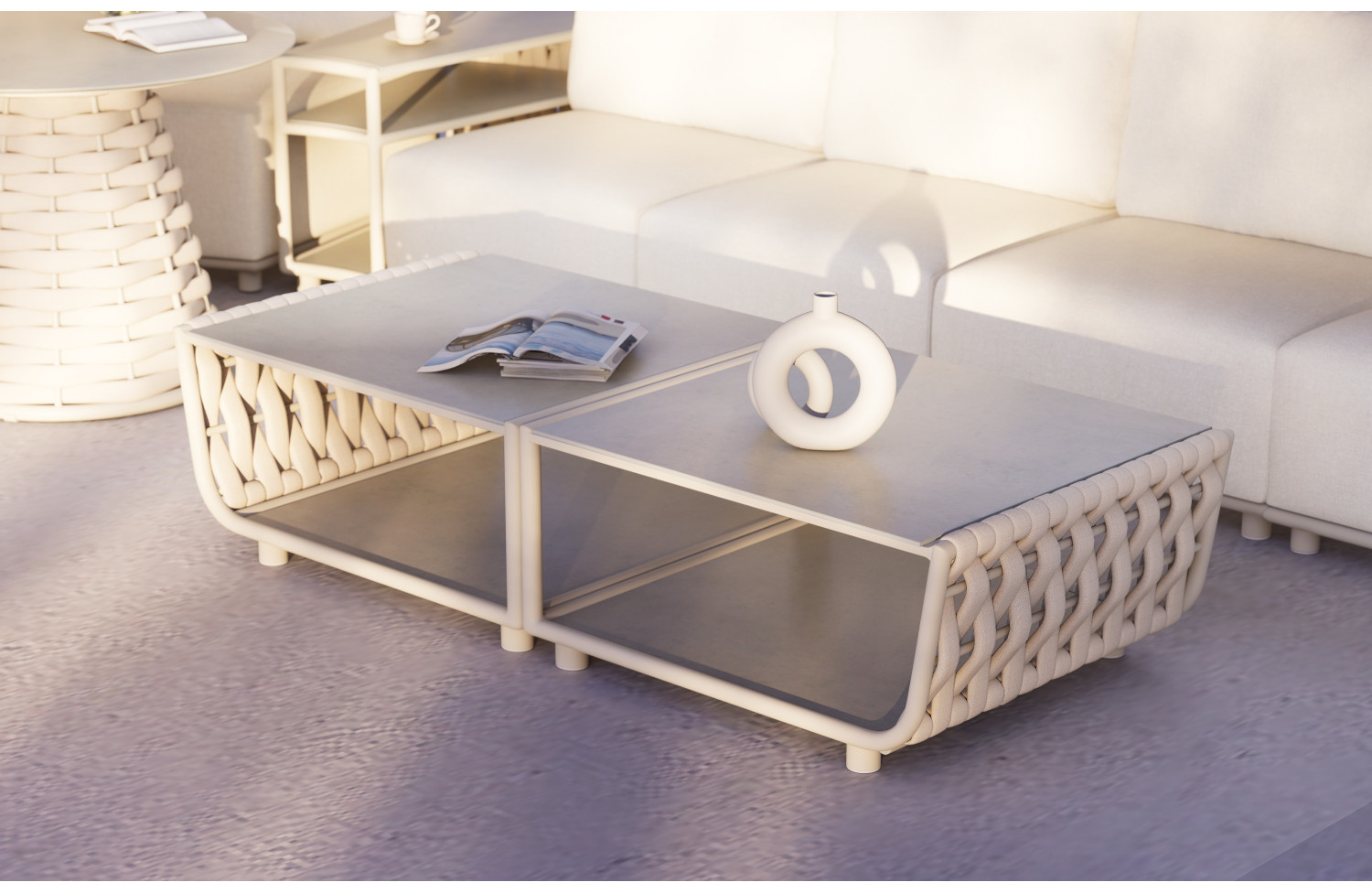 Кутовий диван (модульний) (з подушками) COUTURE HUG 91933170 / 91933100 / 91933130 / 919331140 / 91933090 / 91933150 /TAUPE