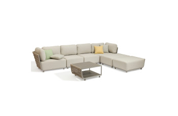Кутовий диван (модульний) (з подушками) COUTURE HUG 91933170 / 91933130 / 91933140 / 91933090 / 91933150 / TAUPE