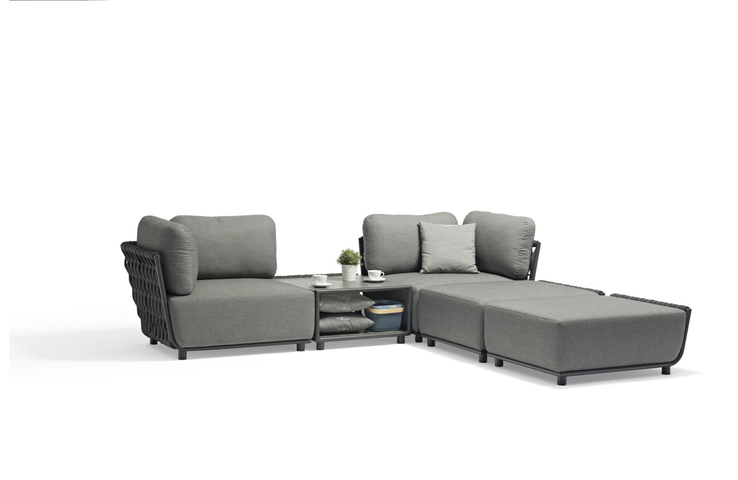 Кутовий диван (модульний) (з подушками) COUTURE HUG 91933130 / 91933140 / 91933170 / 91933150 /ANTHRACITE