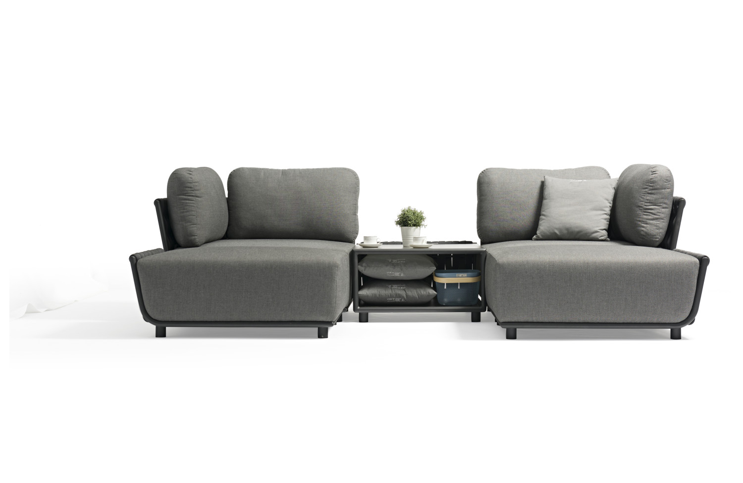 Кутовий диван (модульний) (з подушками) COUTURE HUG 91933130 / 91933140 / 91933170 / 91933150 /ANTHRACITE