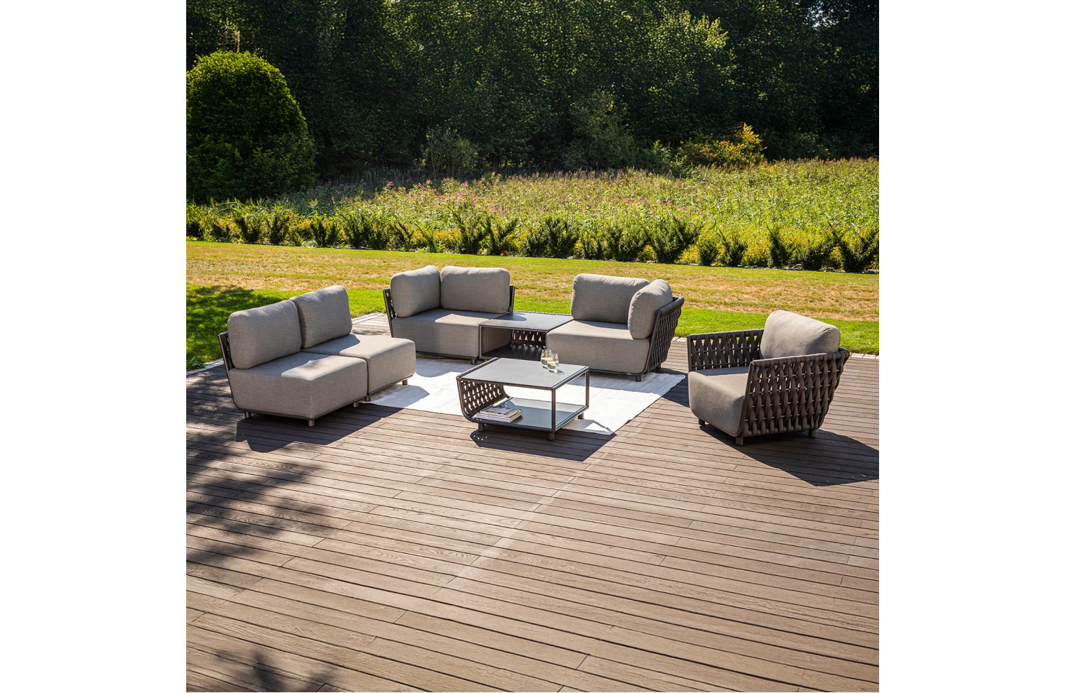 Кутовий диван (модульний) (з подушками) COUTURE HUG 91933170 / 91933100 / 91933130 / 91933140 / 91933090 / 91933150 / ANTHRACITE