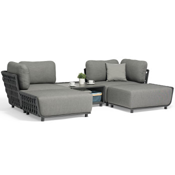 Кутовий диван (модульний) (з подушками) COUTURE HUG 91933130 / 91933140 / 91933170 / 91933150 /ANTHRACITE