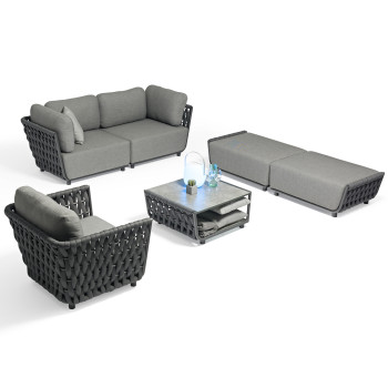 Модульний комплект для відпочинку (з подушками) COUTURE HUG 91933130 / 91933140 / 91933100 / 91933170 /91933150 / ANTHRACITE