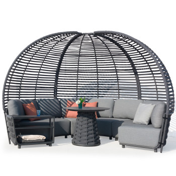 Модульний комплект з навісом ( з подушками) COUTURE HUG 91933080 / 91933600 / 91933180 / 91933190 / ANTHRACITE