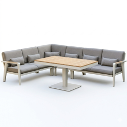 Кутовий комплект для відпочинку (з подушками) HIGOLD EMOTI 697750 / TAUPE