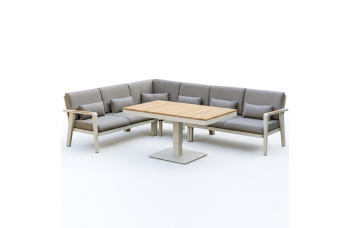 Кутовий комплект для відпочинку (з подушками) HIGOLD EMOTI 697750 / TAUPE