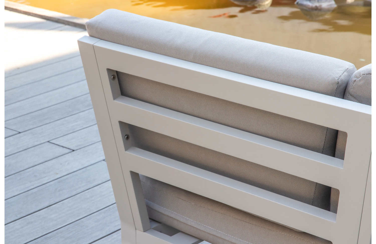 Zestaw narożny dla 5 osób (z poduszkami) HIGOLD EMOTI 697750 / TAUPE