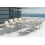 Zestaw do jadalni dla 8 osób (z poduszkami) HIGOLD EMOTI 697796 (1 szt) / 697715 (8 szt) / TAUPE