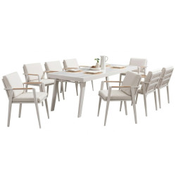 Обідній комплект 220 (з подушками) HIGOLD EMOTI 697796 (1 шт) / 697715 (8 шт) / TAUPE