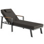 Chaise lounge (with cushions) HIGOLD NOFI 680151 / BLACK