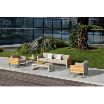 Lounge set (with cushions) HIGOLD NOTTINGHAM 207720 (20772001 (2 pcs) / 20772201 (1 pc) / 20774001 (1 pc) / TAUPE