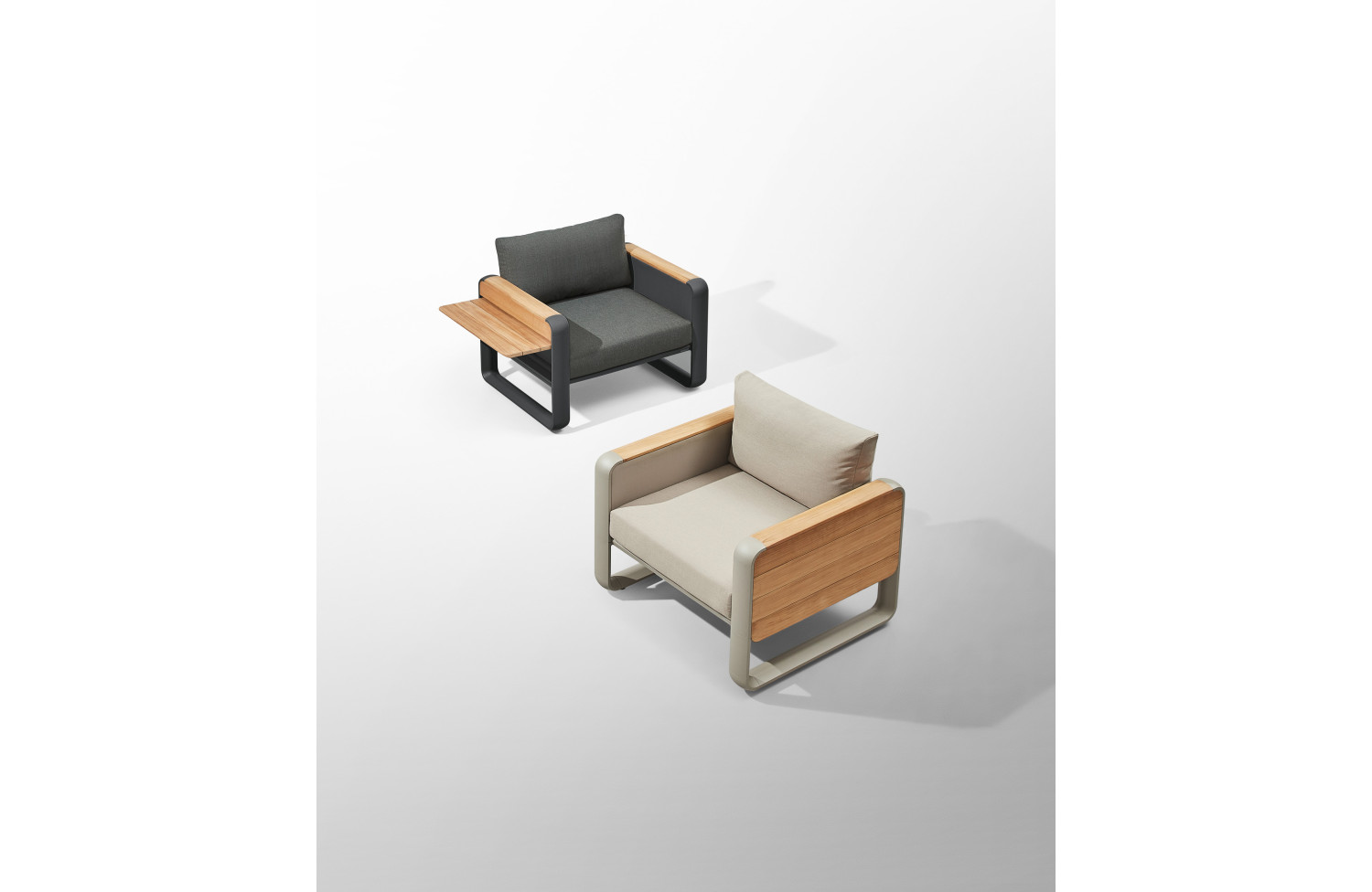 Lounge set (with cushions) HIGOLD NOTTINGHAM 207720 (20772001 (2 pcs) / 20772201 (1 pc) / 20774001 (1 pc) / TAUPE