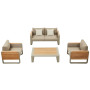 Lounge set (with cushions) HIGOLD NOTTINGHAM 207710 (20772001 (2 pcs) / 20772101 (1 pc) / 20774001 (1 pc) / TAUPE