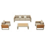 Lounge set (with cushions) HIGOLD NOTTINGHAM 207720 (20772001 (2 pcs) / 20772201 (1 pc) / 20774001 (1 pc) / TAUPE