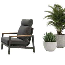 Fotel (z poduszkami) SUNART REYNE SUN 70G / ANTHRACITE