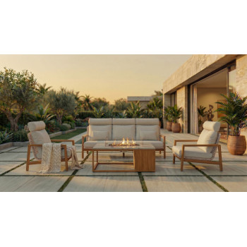 Sofa 3-osobowa (z poduszkami) SUNART REYNE SUN 71N / NATURAL