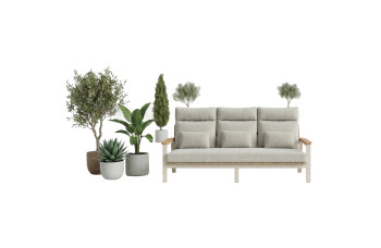 3-Seater Sofa (with cushions) SUNART REYNE SUN 71T / TAUPE