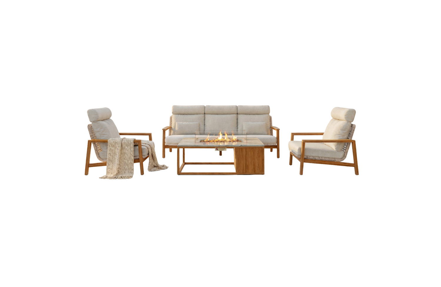 Fotel (z poduszkami) SUNART REYNE SUN 70N / NATURAL