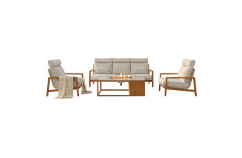 Sofa 3-osobowa (z poduszkami) SUNART REYNE SUN 71N / NATURAL