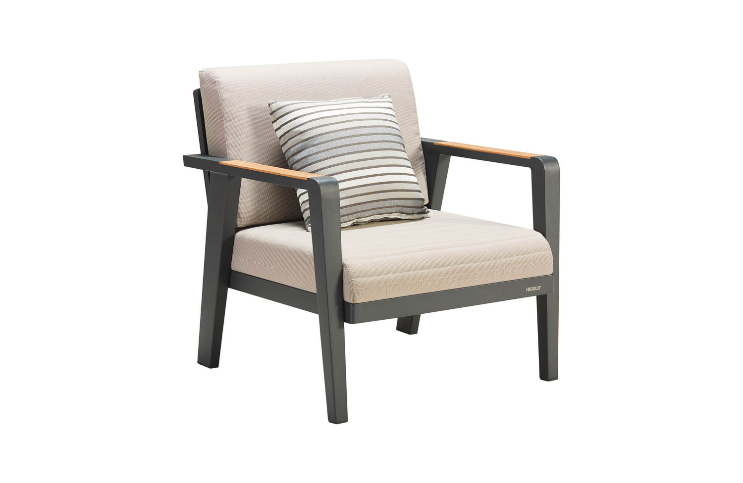 Zestaw wypoczynkowy dla 5 osób (z poduszkami) HIGOLD EMOTI 697720 / ANTHRACYTE