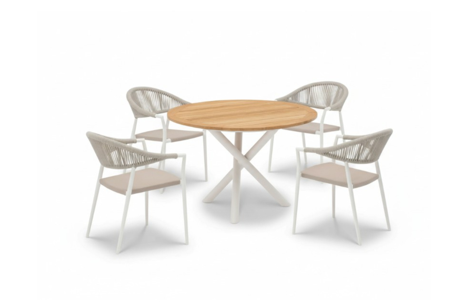 Обідній стіл 120 (тик) LAGOM MIKADO Lm 45G / ANTHRACITE