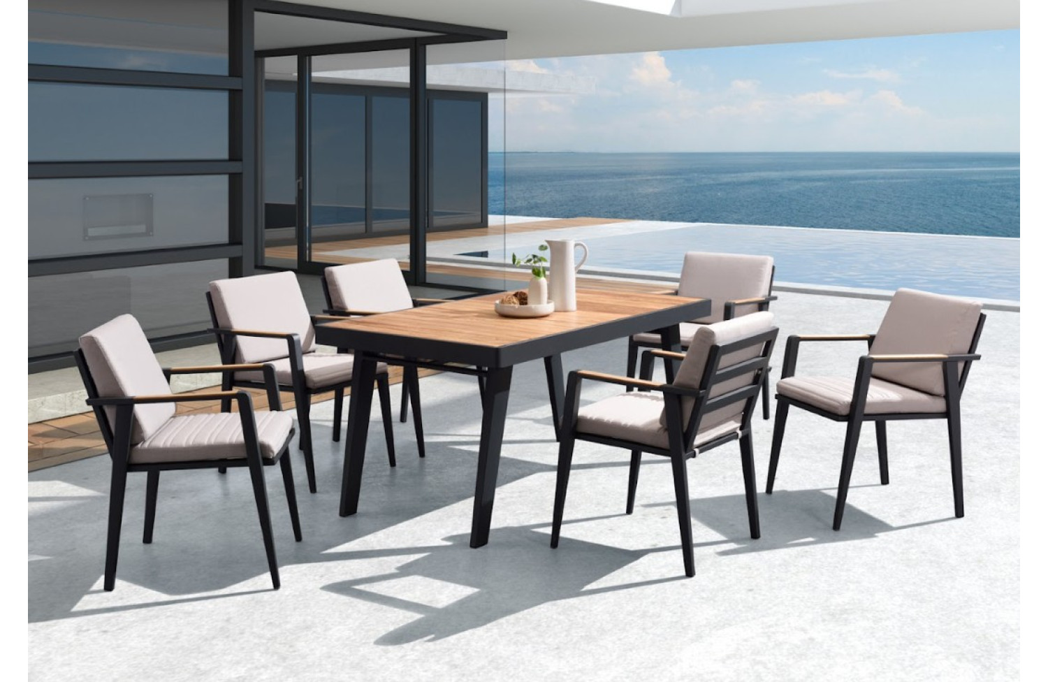 Dining table 160 (teak) HIGOLD EMOTI 697772 / ANTHRACITE