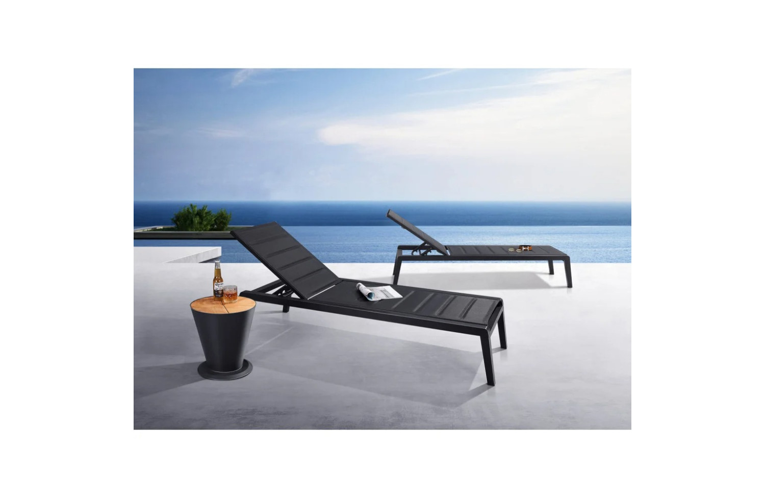 Шезлонг (без подушки) HIGOLD EMOTI 697752 / ANTHRACITE