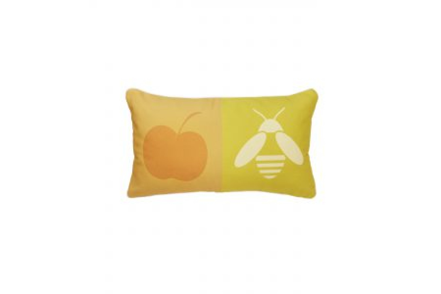 Poduszka Apple Bee (pomarańczowo / żółta)