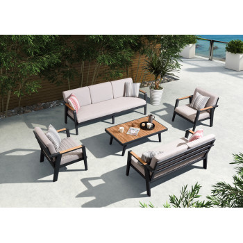 Кавовий столик 120 (тик) HIGOLD EMOTI 697782 / ANTHRACITE