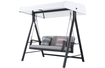 Гойдалка 2-місна з навісом (з подушками) HIGOLD EMOTI 697795 / ANTHRACITE