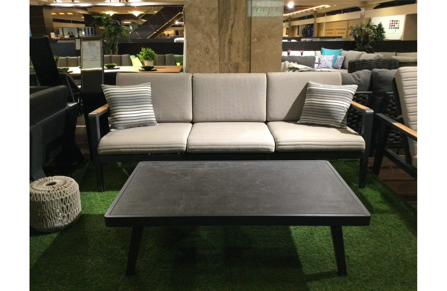 Кавовий столик 120 (склокерамика) HIGOLD EMOTI 697786 / ANTHRACITE