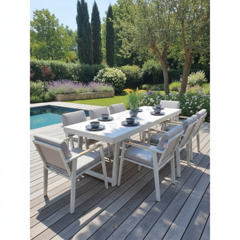 Обідній стіл 220 (склокерамика) HIGOLD EMOTI 697796 / TAUPE