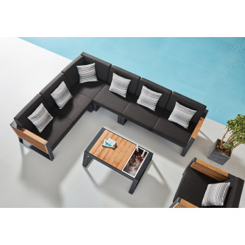 Кутовий комплект (з подушками) HIGOLD NEW YORK 2040610 / BLACK