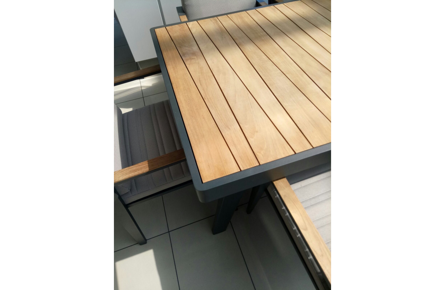 Обідній комплект 160 (з подушками) HIGOLD EMOTI 697790 / ANTHRACITE