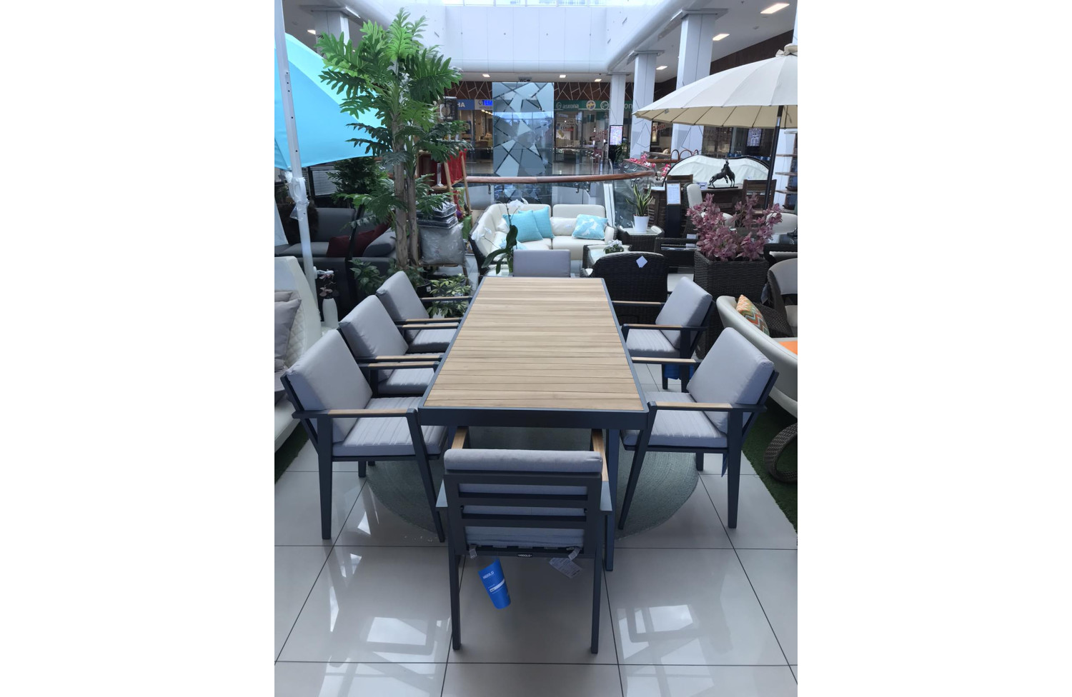 Обідній комплект 160 (з подушками) HIGOLD EMOTI 697790 / ANTHRACITE