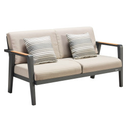 Sofa 2-osobowa (z poduszkami) HIGOLD EMOTI 697732 / ANTHRACYTE