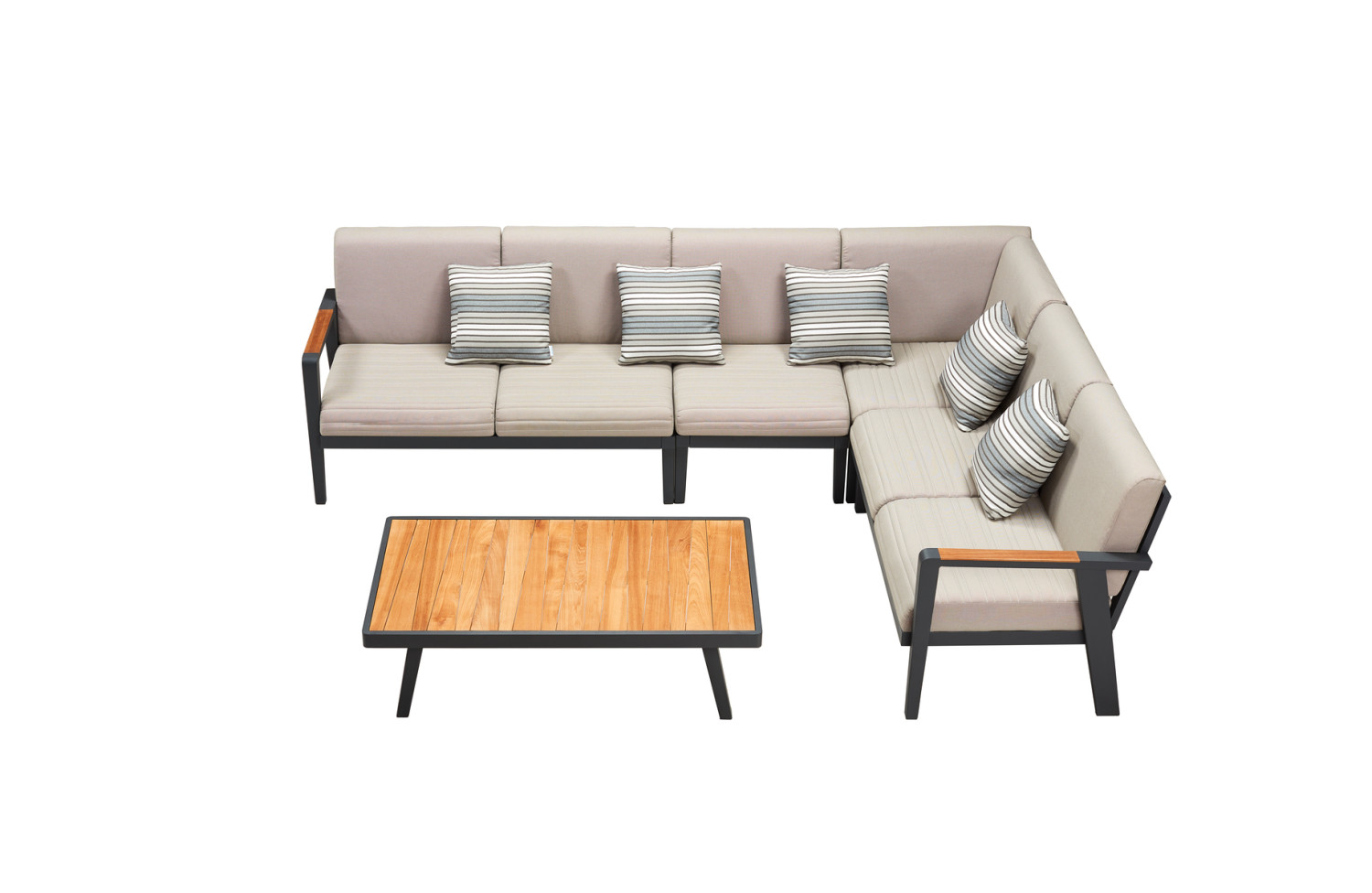 Stolik kawowy 120 (teak) HIGOLD EMOTI 697782 / ANTHRACYTE