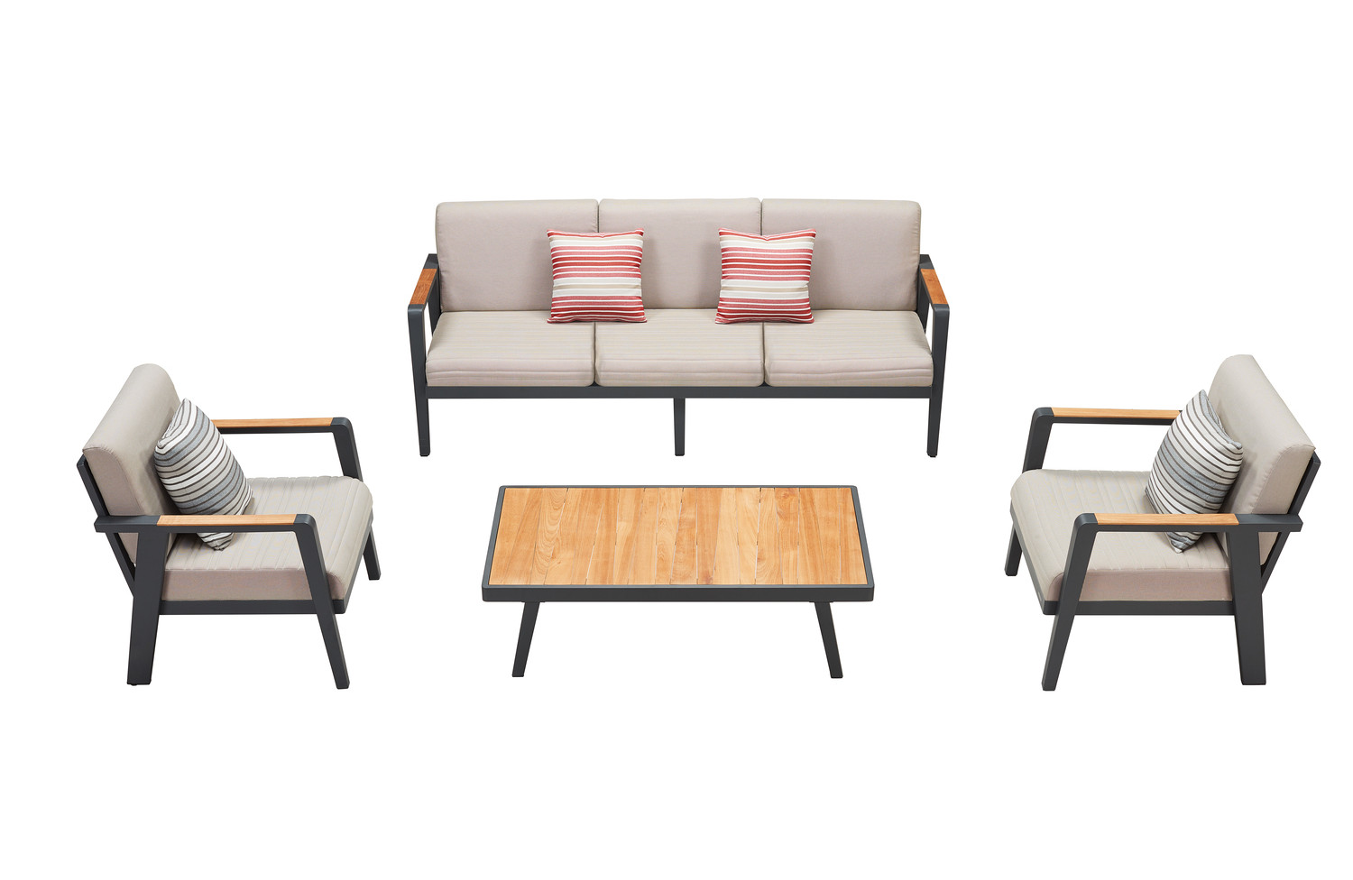 Stolik kawowy 120 (teak) HIGOLD EMOTI 697782 / ANTHRACYTE