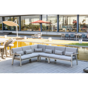 Sofa 2-osobowa LEWA (z poduszkami) HIGOLD EMOTI 697727 / TAUPE