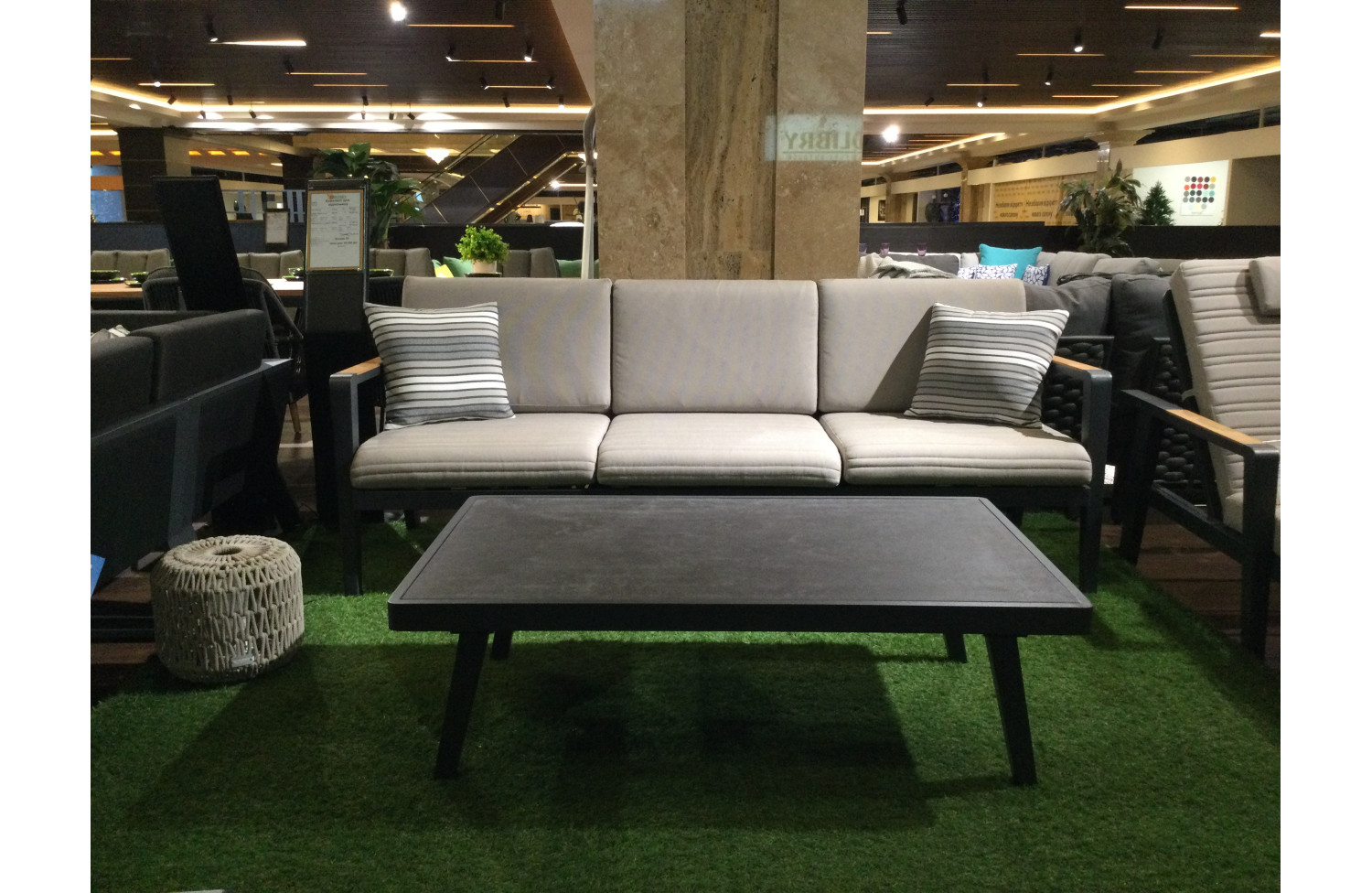 Stolik kawowy 120 (sklokeramika) HIGOLD EMOTI 697786 / ANTRACYTE