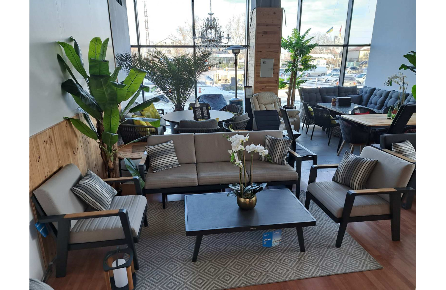 Stolik kawowy 120 (sklokeramika) HIGOLD EMOTI 697786 / ANTRACYTE