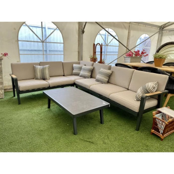 Stolik kawowy 120 (sklokeramika) HIGOLD EMOTI 697786 / ANTRACYTE