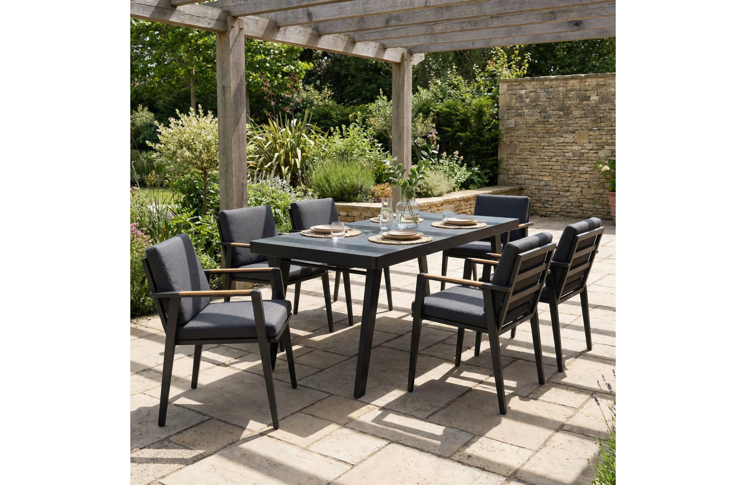 Stół do jadalni 220 (sklokeramika) HIGOLD EMOTI 697796 / ANTHRACITE