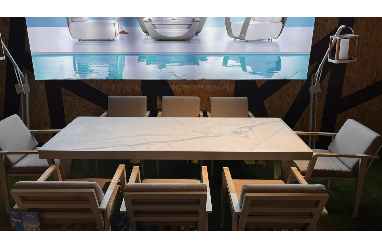 Stół do jadalni 220 (keramika) HIGOLD EMOTI 697796 / TAUPE