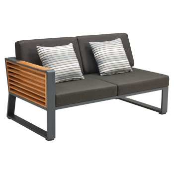 Sofa 2-osobowa LEWA (z poduszkam)i HIGOLD NEW YORK 204027 / 20402427/ BLACK