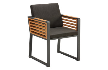 Krzesło z podłokietnikami (z poduszkami) HIGOLD NEW YORK 204012 / BLACK