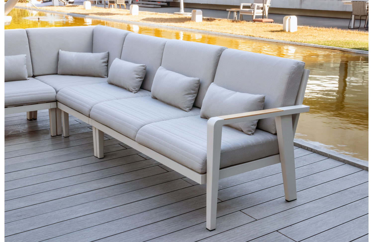 Corner part (with cushions) HIGOLD EMOTI 697728 / TAUPE