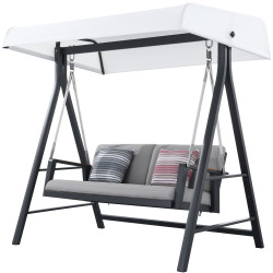 2-seater swing with canopy (with cushions) HIGOLD EMOTI 697795 / ANTHRACITE